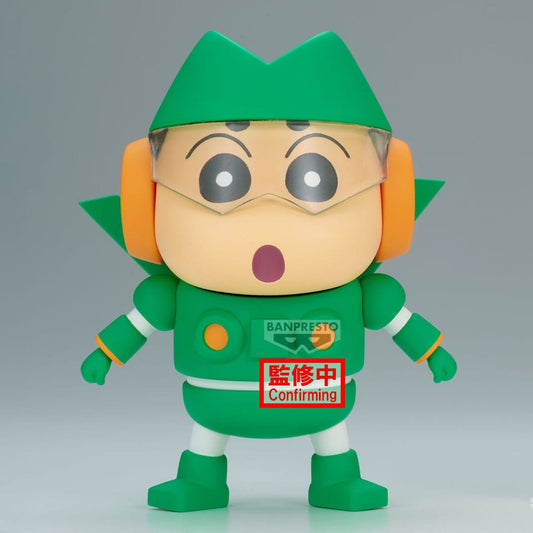 Crayon Shinchan Cosplay PVC Statue Kantam Robo Shinchan 12 cm