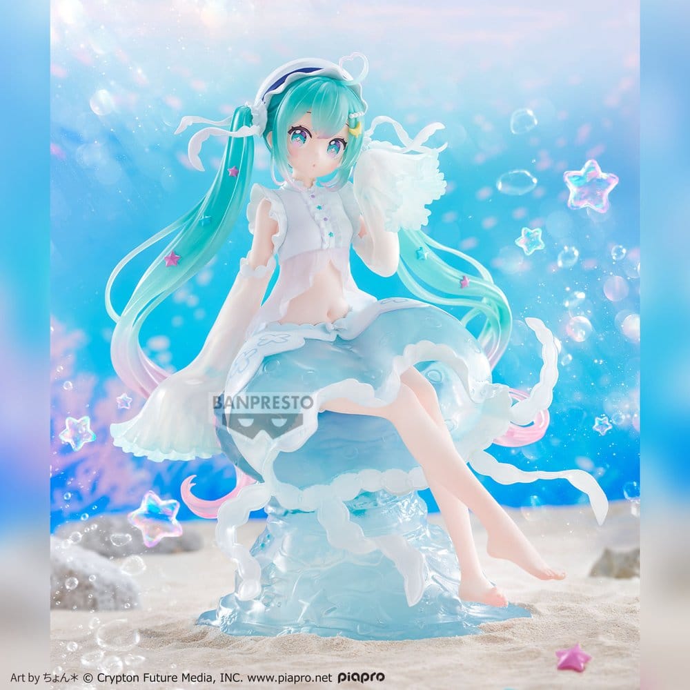 Hatsune Miku Banpresto Evolve Clearluxe PVC-Figur Jellyfish 20 cm