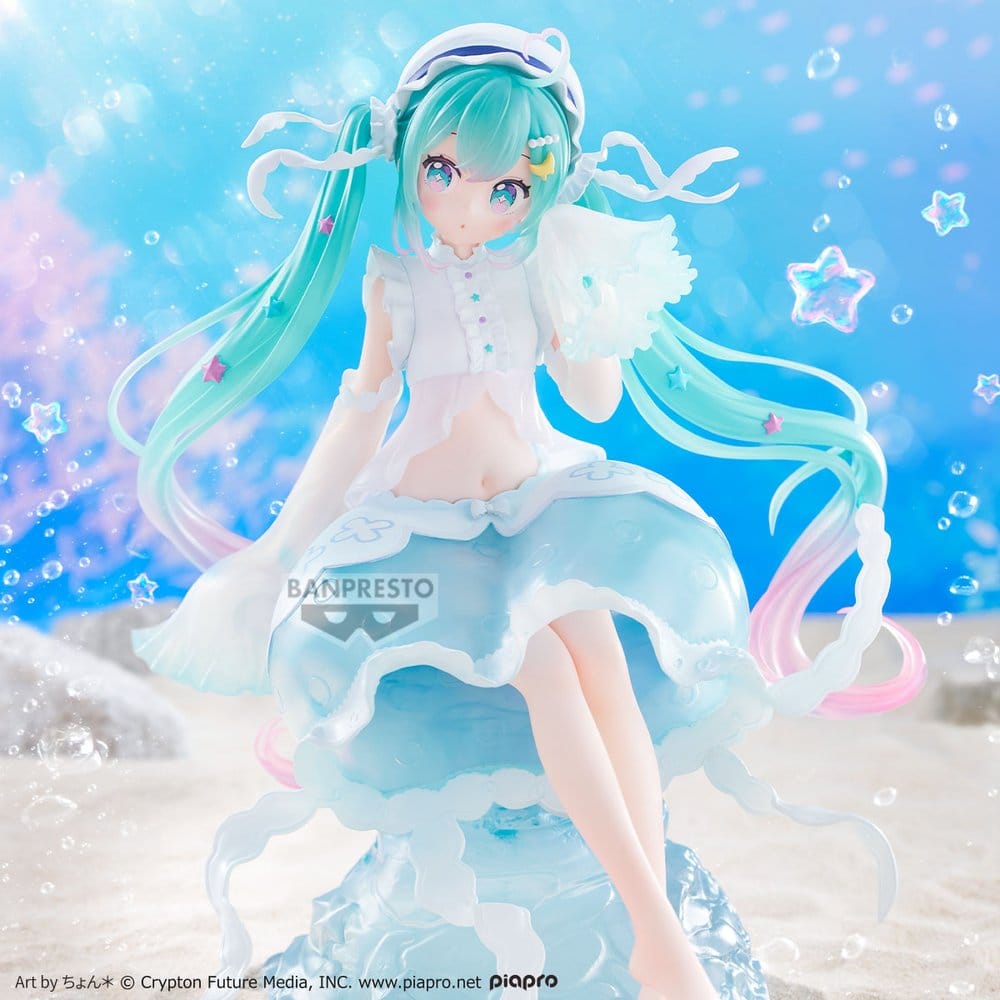Hatsune Miku Banpresto Evolve Clearluxe PVC-Figur Jellyfish 20 cm