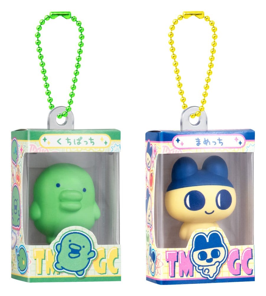 Tamagotchi Shokugan Box Mini-Schlüsselanhänger Wave 5 Blind Box 4 cm Display (12)