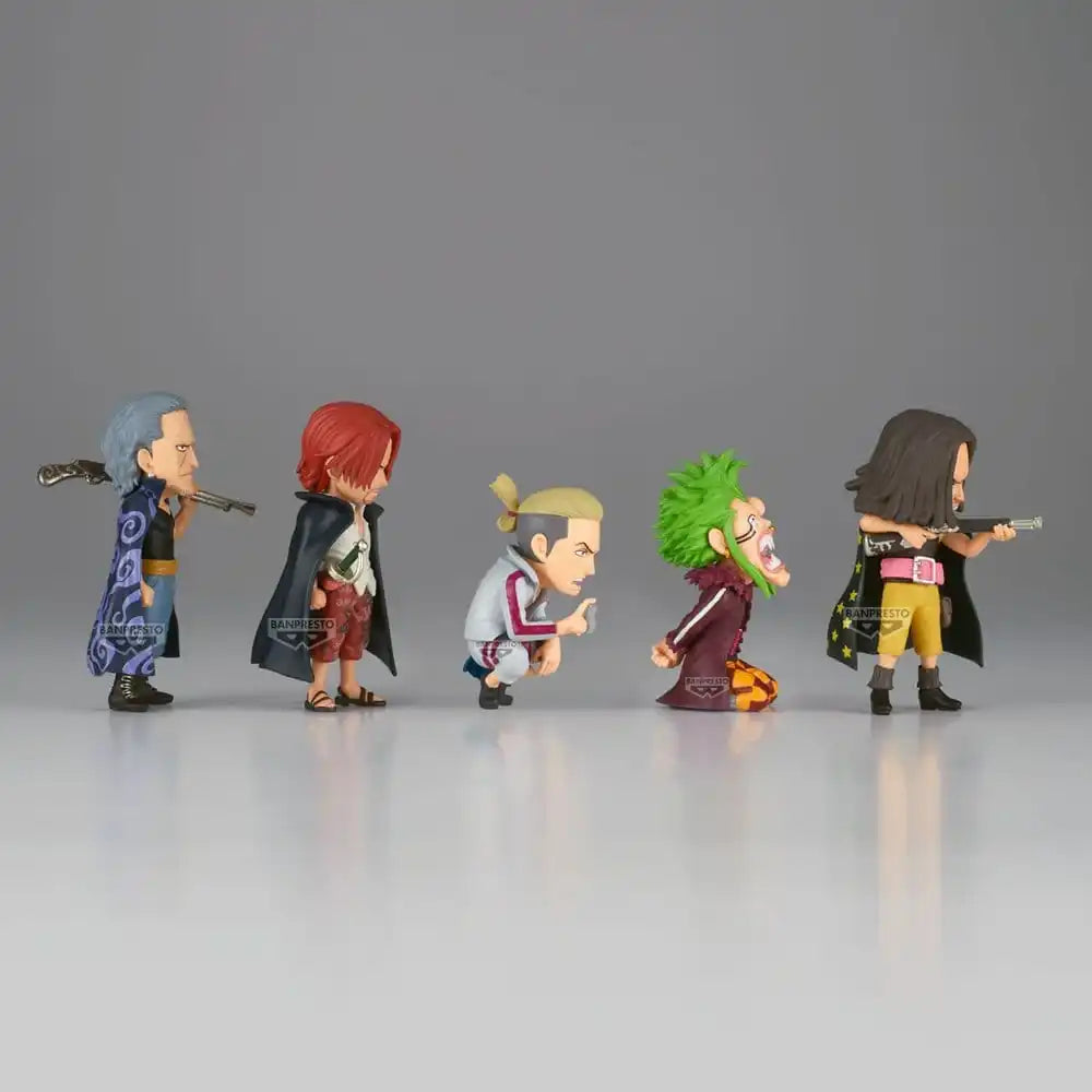 One Piece World Collectable Figur Red Hair Pirates vs Bartolomeo 5 cm Blind Box Display (12)