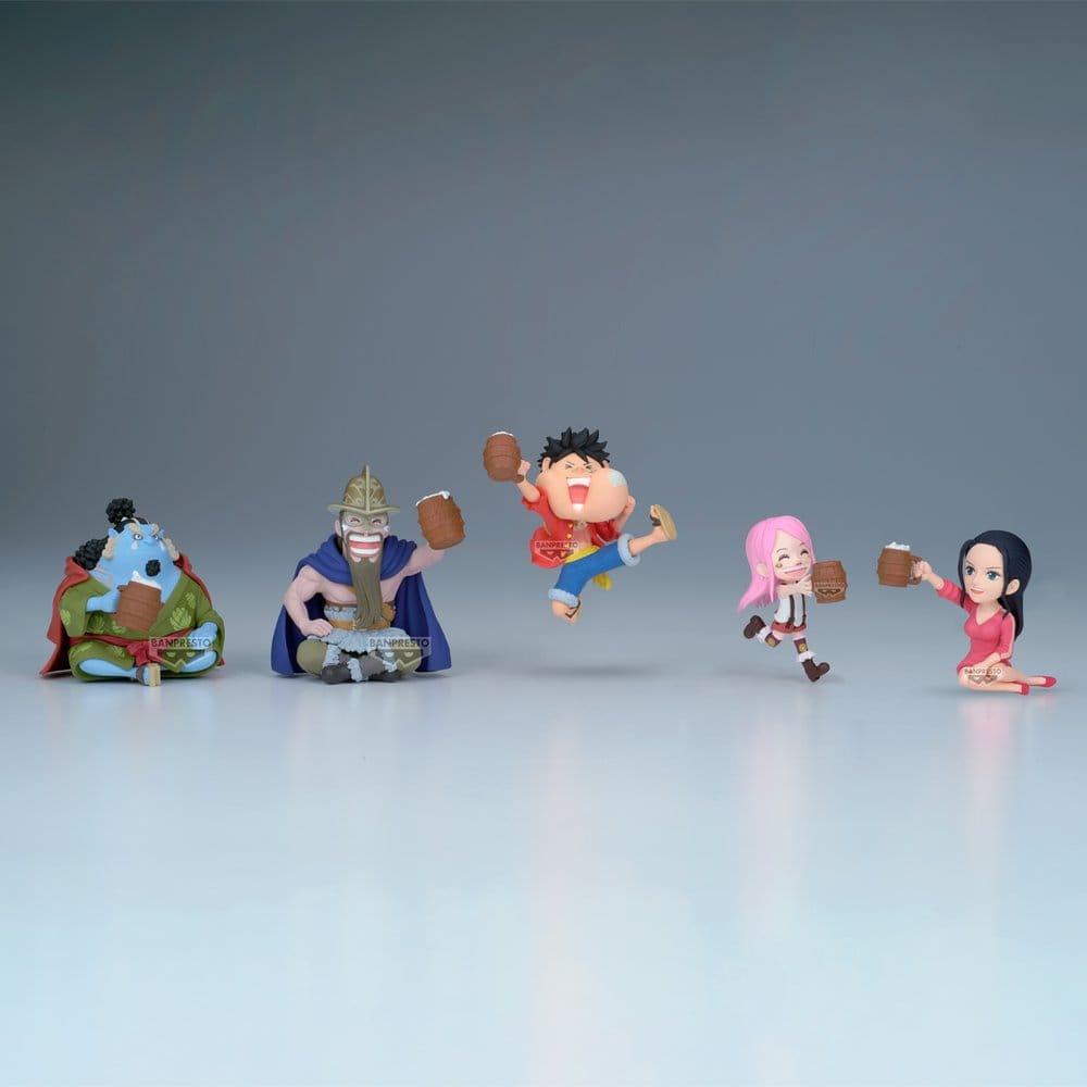One Piece World Collectable Figure Minifiguren 7 cm Banquet 1 Blind Box Display (12)