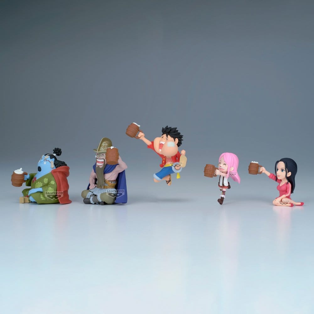 One Piece World Collectable Figure Minifiguren 7 cm Banquet 1 Blind Box Display (12)
