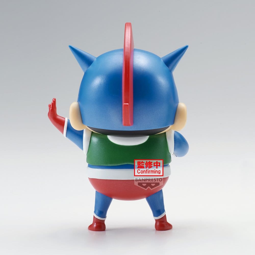 Crayon Shinchan Cosplay PVC-Figur Action Kamen Shinchan & Paper Robot Shinchan (Ver. Action Kamen Shinchan Special Color) 12 cm
