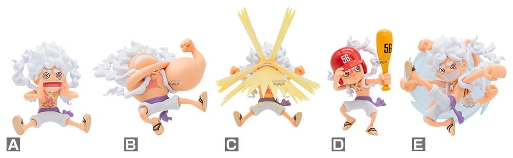 One Piece World Collectable Figure Minifiguren Monkey D. Ruffy Gear 5 Special 2 Sortiment (12)