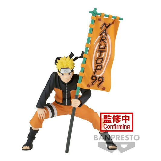 Naruto Shippuden: Naruto with Naruto 99 Flag Figure