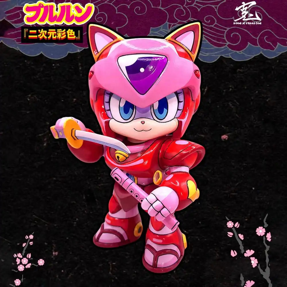 Samurai Pizza Cats Sofubi Addict Vinyl-Figur Pururun (2nd Color Special Edition) 21 cm