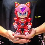 Samurai Pizza Cats Sofubi Addict Vinyl-Figur Pururun (2nd Color Special Edition) 21 cm