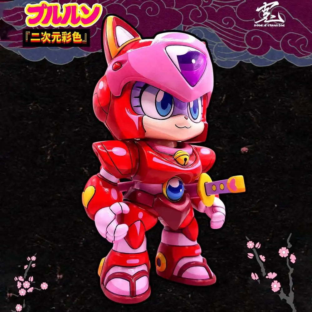 Samurai Pizza Cats Sofubi Addict Vinyl-Figur Pururun (2nd Color Special Edition) 21 cm