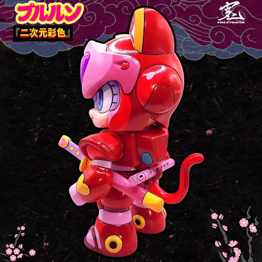 Samurai Pizza Cats Sofubi Addict Vinyl-Figur Pururun (2nd Color Special Edition) 21 cm