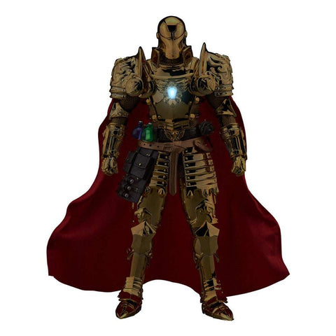 Marvel Dynamic 8ction Heroes Actionfigur 1/9 Medieval Knight Iron Man Gold Version 20 cm