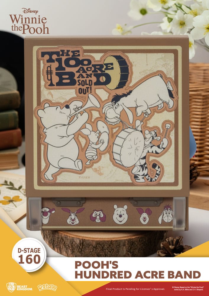 Winnie Puuh Record Player Series PVC Figur Pooh's Hundred Acre Band 12 cm