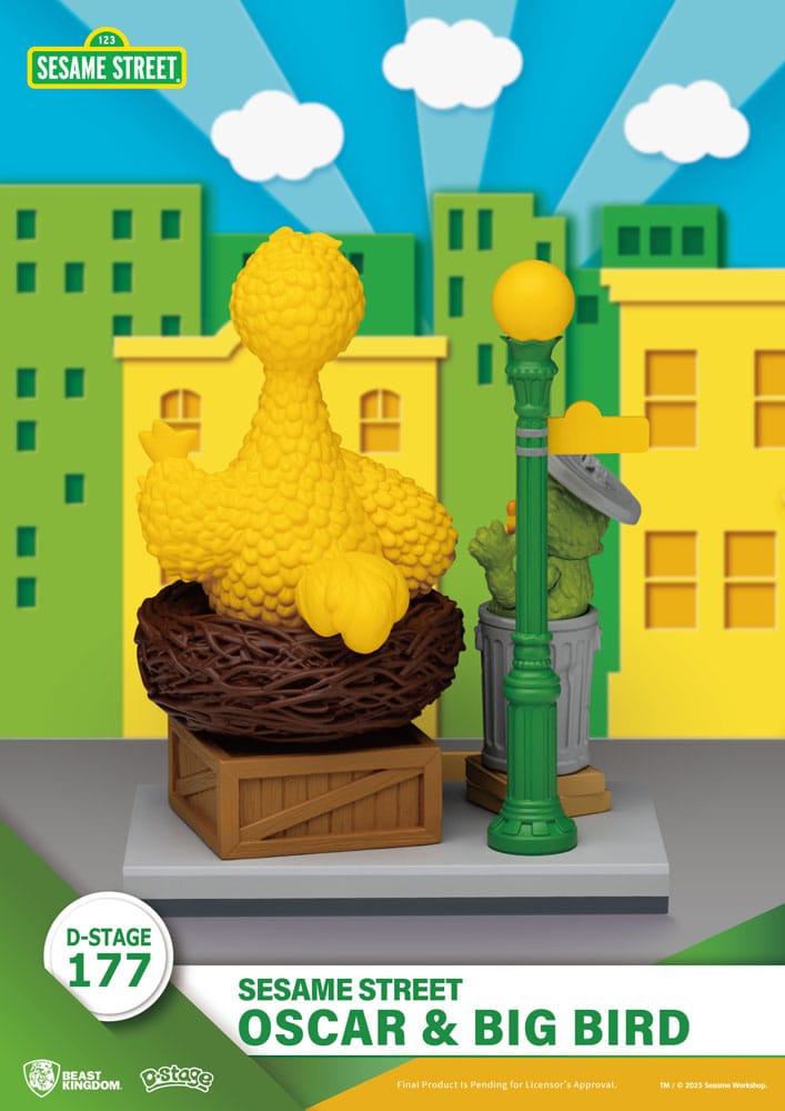 Sesamstraße D-Stage PVC Statue Oscar & Big Bird 12 cm