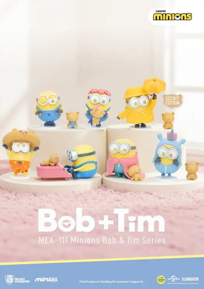Minions Mini Egg Attack Blind Box Figuren Minions bob & tim series Sortiment 9 cm (6)