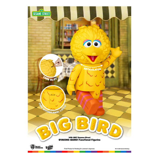 Sesamstraße Syaking Bang Series PVC Spardose Big Bird 49 cm