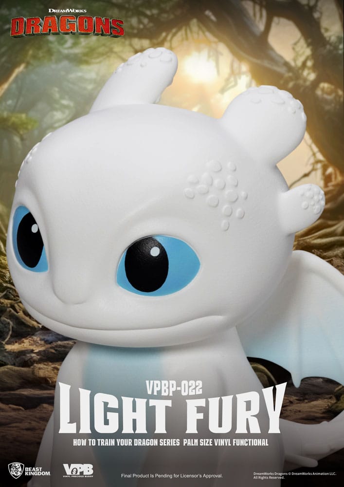 Drachenzähmen leicht gemacht Piggy Vinyl Spardose Light Fury 12 cm