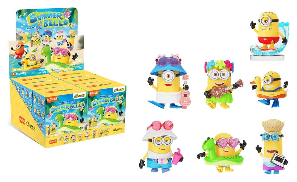 Minions Blokees Bausatz Mokoo Summer Bello Blind Box Display (6)
