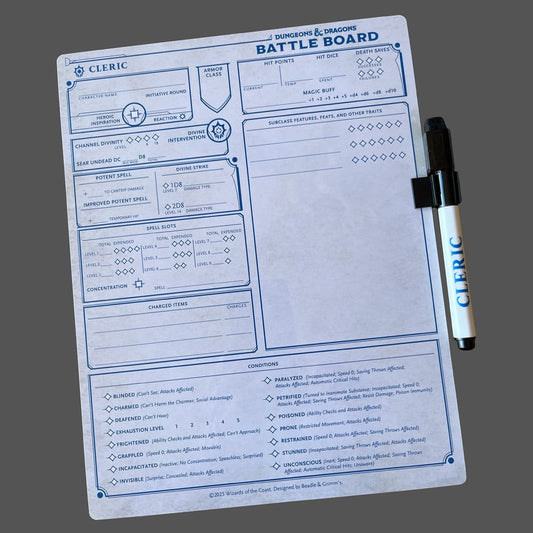 Dungeons & Dragons Battle Board Kampfbretttafel Geistlicher (Cleric)