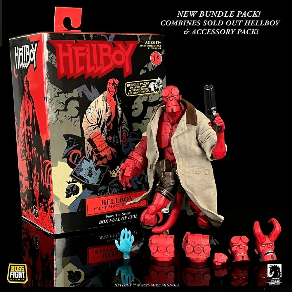 Hellboy Actionfigur 1/12 Scale Bundle Pack