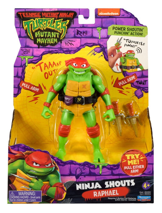 Teenage Mutant Ninja Turtles: Mutant Mayhem Ninja Shouts Action Figur Raphael 14 cm