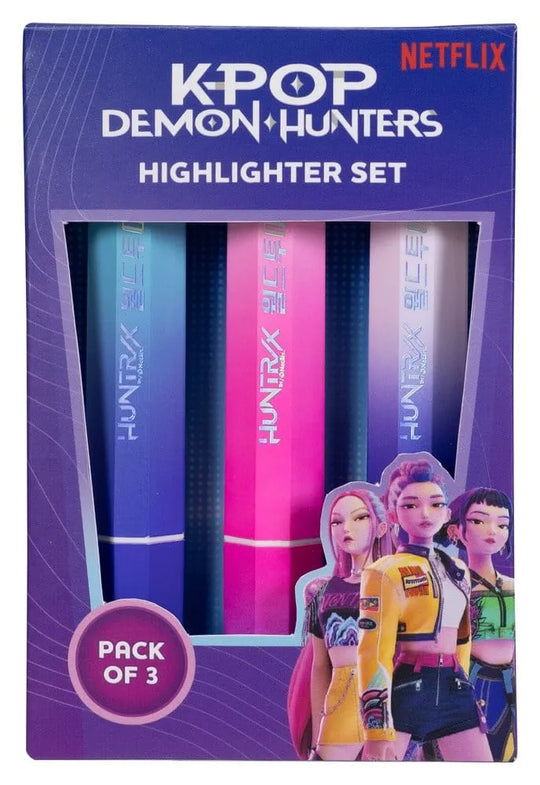 KPop Demon Hunters Textmarker 3er-Pack Huntr/x
