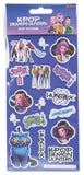KPop Demon Hunters Sticker Set Puff