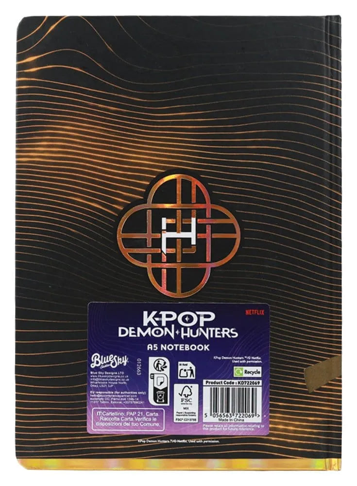 KPop Demon Hunters A5 Notizbuch Golden
