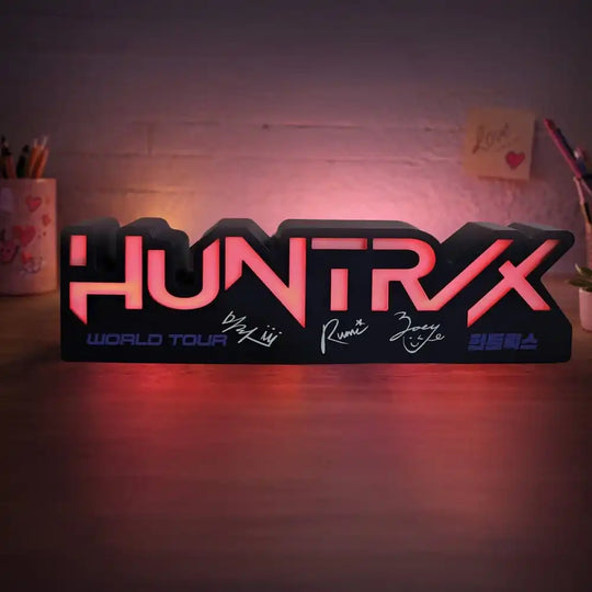 KPop Demon Hunters Lampe Huntr/x Logo