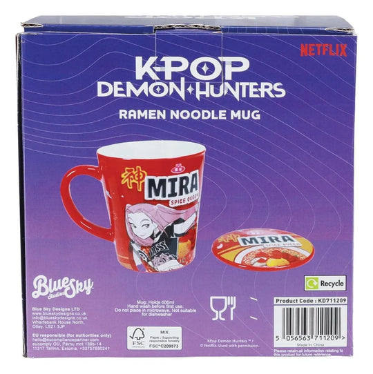 Kpop Demon Hunters Tasse mit Deckel Huntr/x Ramen