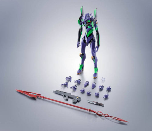 Evangelion: 3.0+1.0 Thrice Upon a Time Robot Spirits Actionfigur (Side EVA) Evangelion Test Type-01 + Spear of Cassius Renewal Color Edition Reissue