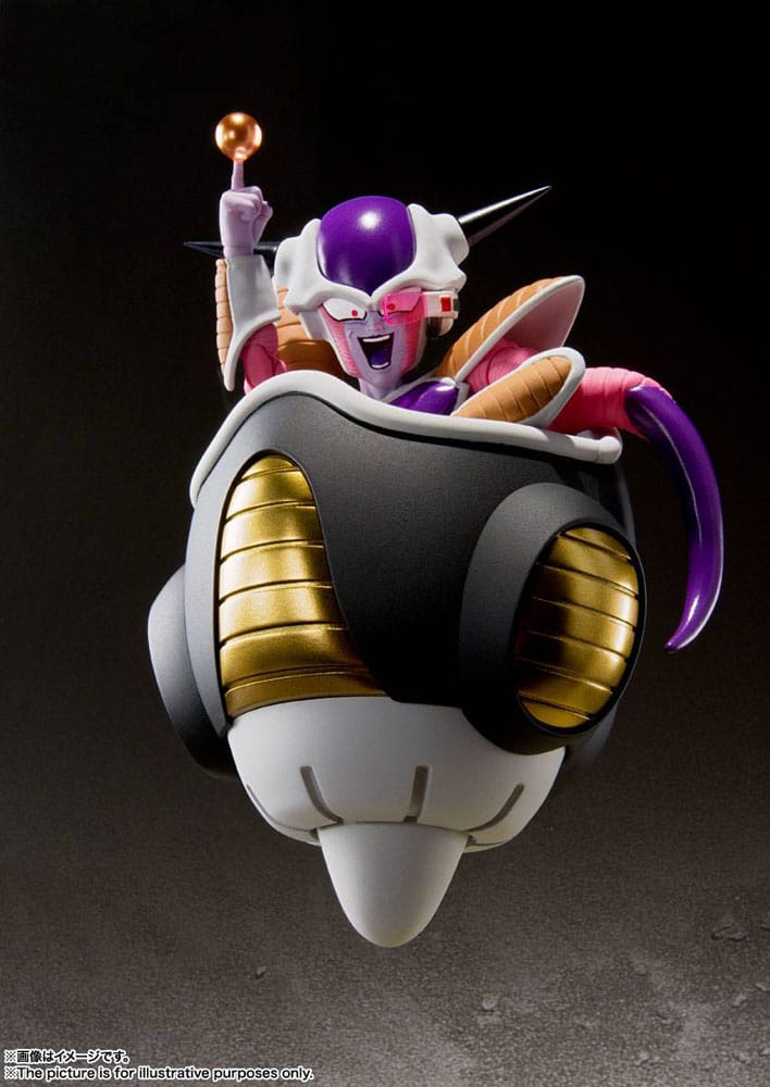 Dragon Ball Z S.H. Figuarts Actionfigur Frieza (First Form) & Frieza Pod Reissue 11 cm