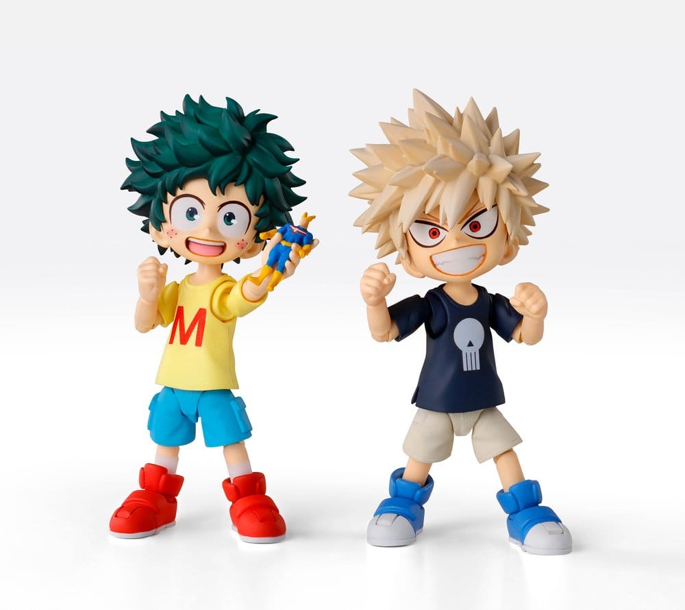 My Hero Academia S.H.Figuarts Actionfigur Izuku Midoriya & Katsuki Bakugo -Childhood Set- 9 cm