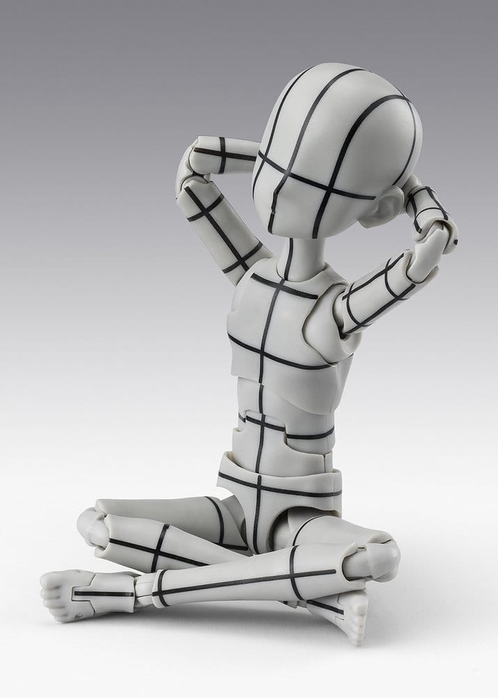 S.H.Figuarts Actionfigur Body-Kun -Ken Sugimori- Edition -Wireframe- (Gray Color Ver.) 13 cm