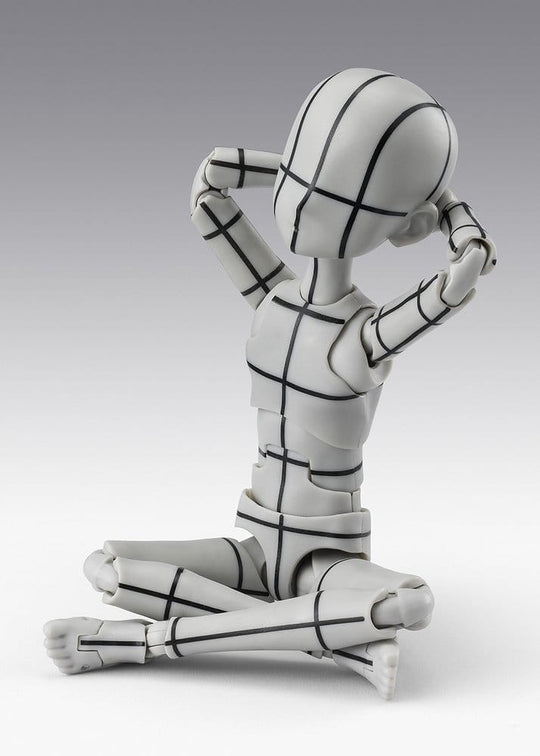 S.H.Figuarts Actionfigur Body-Kun -Ken Sugimori- Edition -Wireframe- (Gray Color Ver.) 13 cm