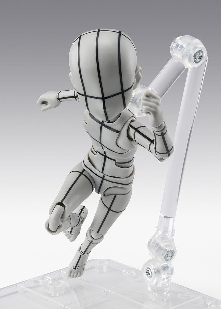 S.H.Figuarts Actionfigur Body-Kun -Ken Sugimori- Edition -Wireframe- (Gray Color Ver.) 13 cm