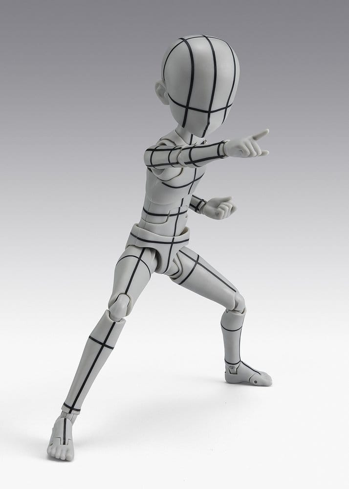 S.H.Figuarts Actionfigur Body-Kun -Ken Sugimori- Edition -Wireframe- (Gray Color Ver.) 13 cm