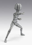 S.H.Figuarts Actionfigur Body-Kun -Ken Sugimori- Edition -Wireframe- (Gray Color Ver.) 13 cm