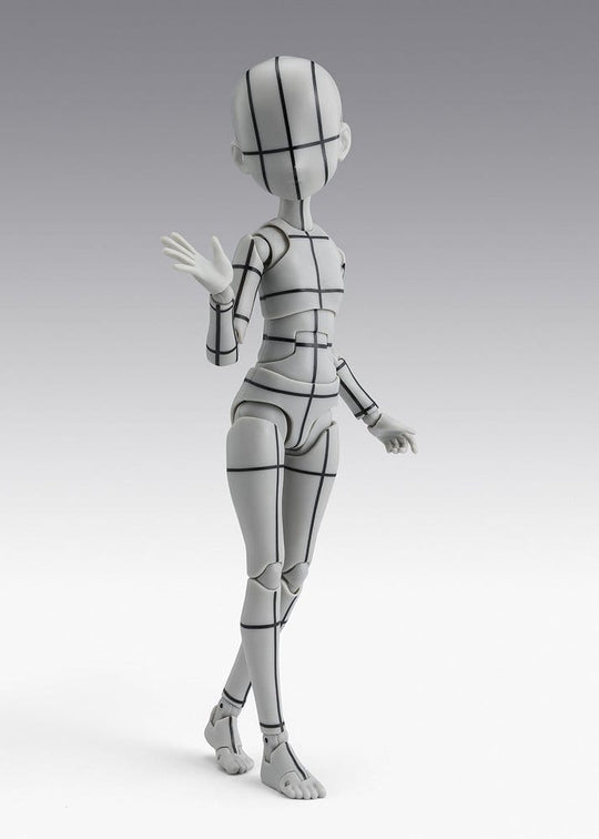 S.H.Figuarts Actionfigur Body-Chan -Ken Sugimori- Edition -Wireframe- (Gray Color Ver.) 13 cm