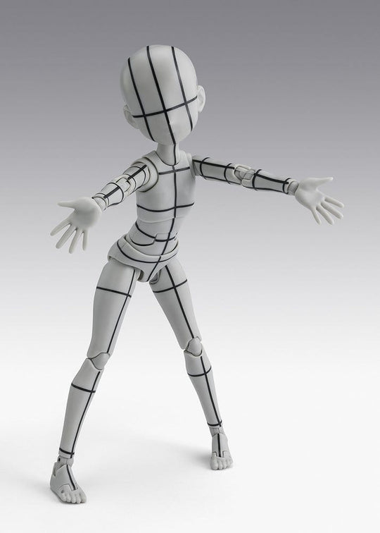 S.H.Figuarts Actionfigur Body-Chan -Ken Sugimori- Edition -Wireframe- (Gray Color Ver.) 13 cm