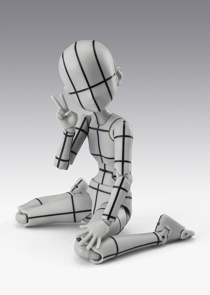 S.H.Figuarts Actionfigur Body-Chan -Ken Sugimori- Edition -Wireframe- (Gray Color Ver.) 13 cm