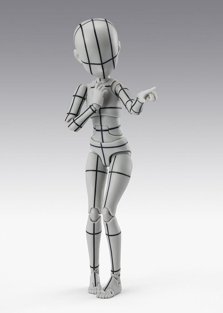 S.H.Figuarts Actionfigur Body-Chan -Ken Sugimori- Edition -Wireframe- (Gray Color Ver.) 13 cm