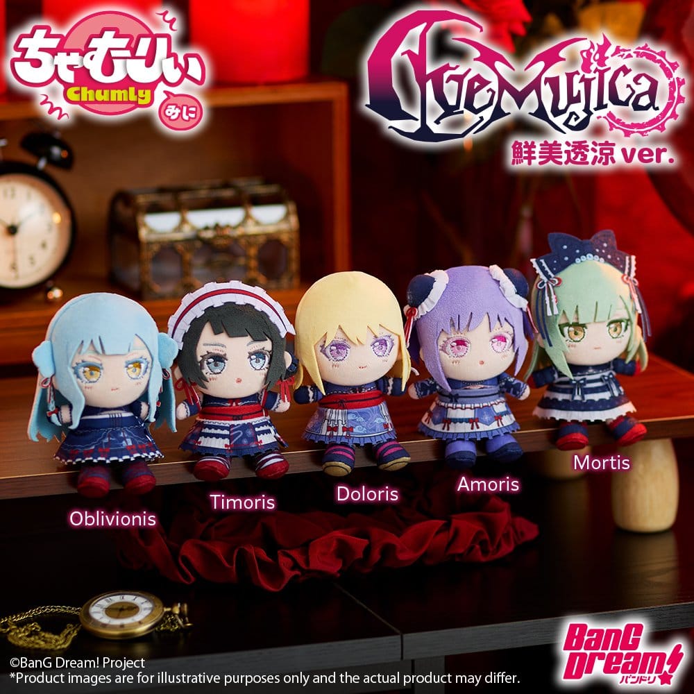 BanG Dream! Chamuri Mini Plüsch-Schlüsselanhänger Ave Mujica Senbi Toryo Ver. Timoris 10 cm