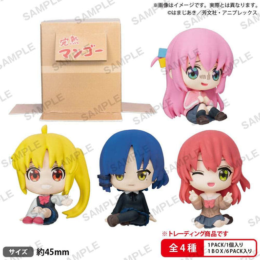 Bocchi the Rock! Can hide in Cardboard! PVC Figuren Kessoku Band Sitting Box Ver. 5 cm Sortiment (6)