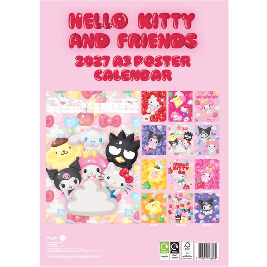 Hello Kitty Kalender A3 Poster 2027