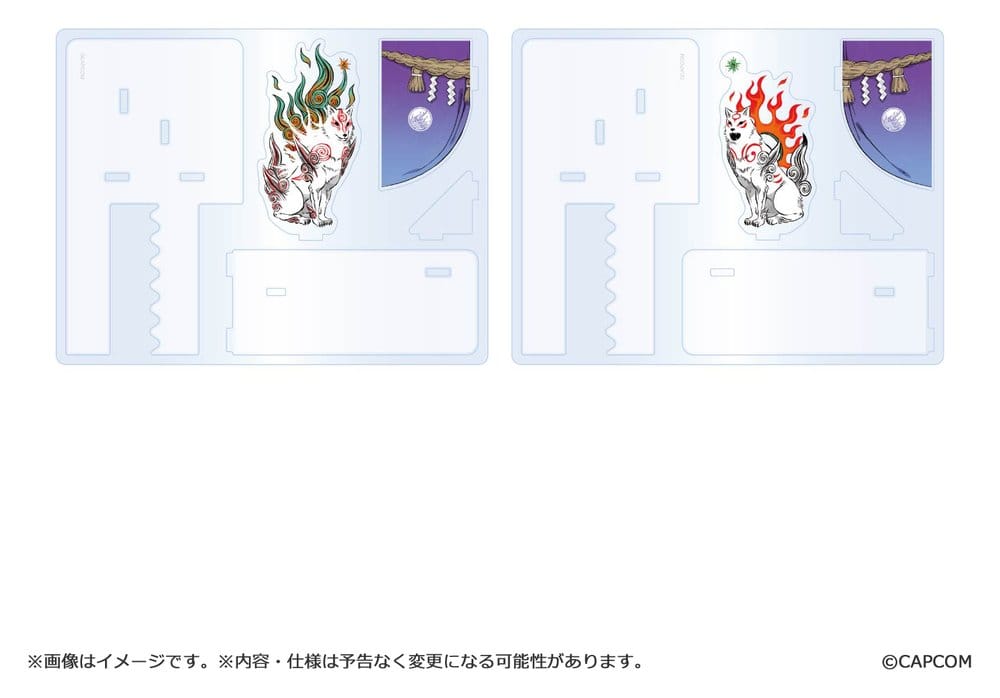 Okami 20th Anniversary Reprint Art Project Acryl Buchstützen 14 cm
