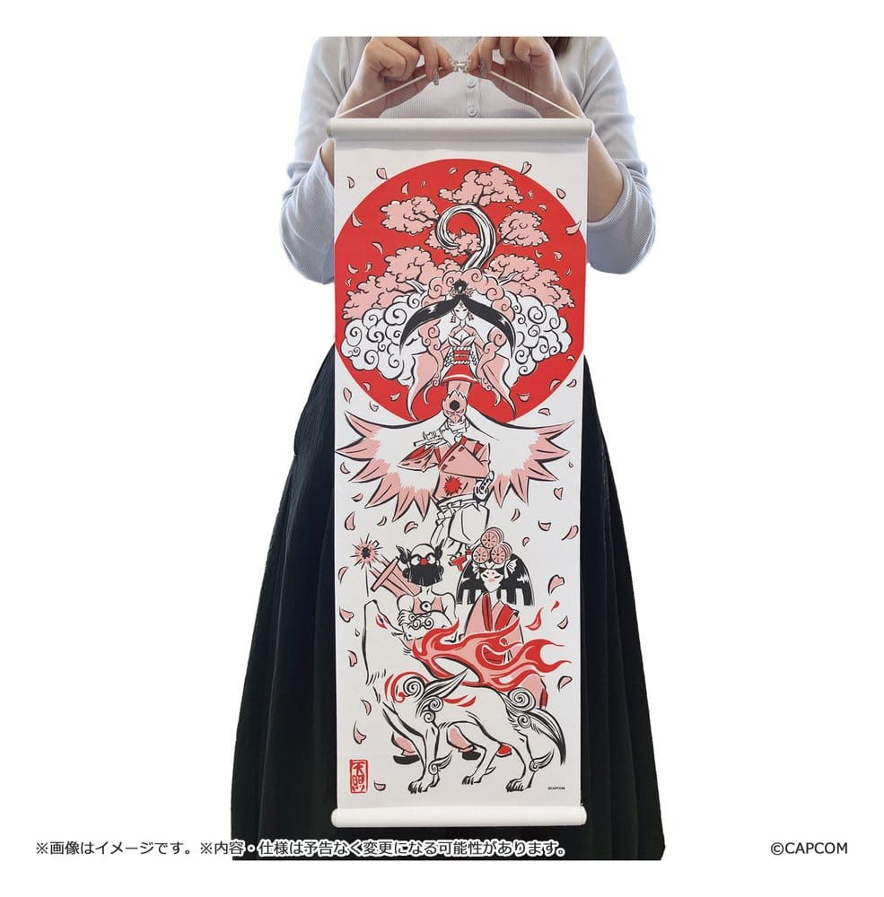 Okami 20th Anniversary Reprint Art Project Wandbehang Spring 74 x 28 x 2 cm