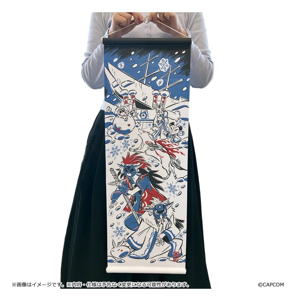 Okami 20th Anniversary Reprint Art Project Wandbehang Winter 74 x 28 x 2 cm