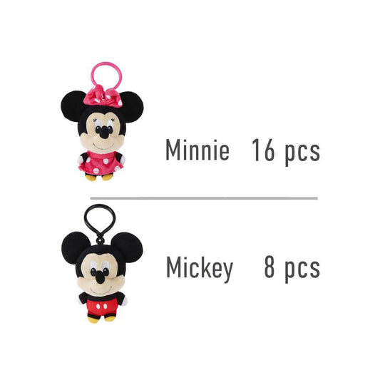 Disney Plüsch-Schlüsselanhänger Minnie & Mickey 12 cm Sortiment (24)