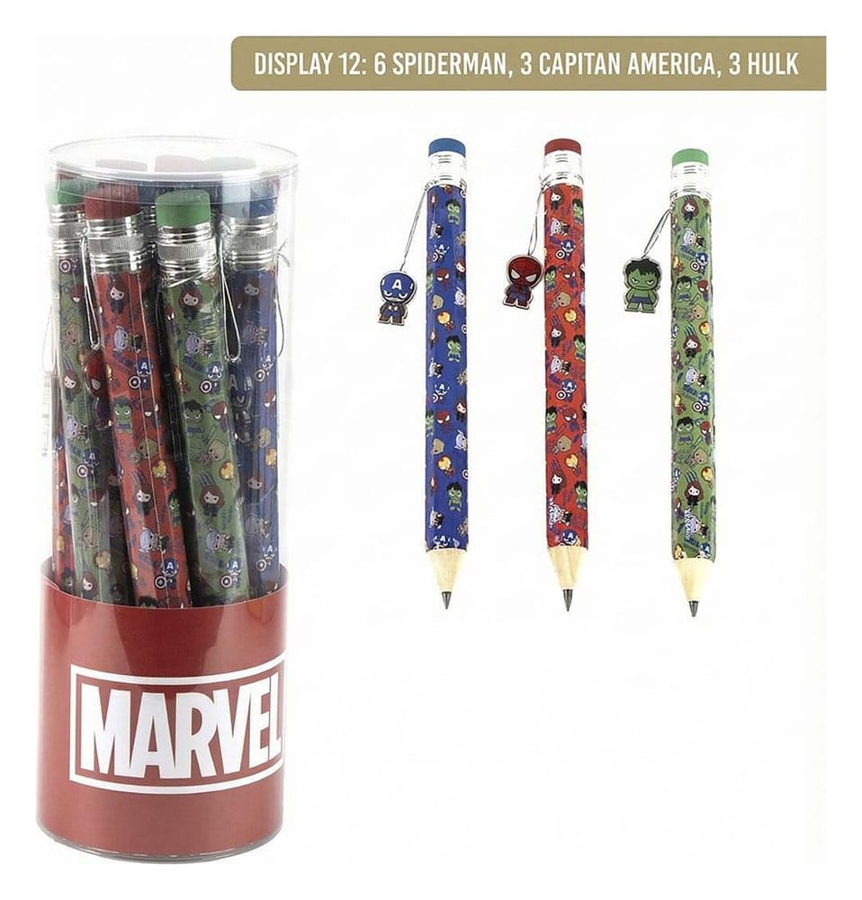 Marvel Große Bleistifte Display (12)