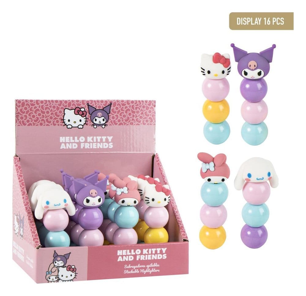 Sanrio Stapelbare Textmarker Hello Kitty Display (16)